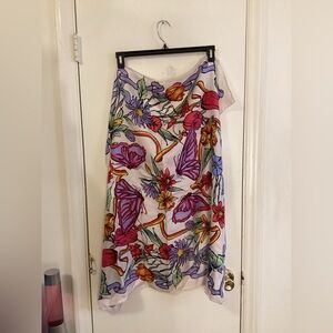 Virginia Slims Wear Floral Silk Scarf